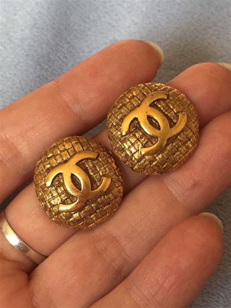 chanel type stainless steel earrings|chanel earrings authentic.